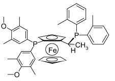 (1R)-1-[双(4-甲氧基-3,5-二甲苯基)膦]-2-[(1R)-1-[双(2-甲苯基)膦]乙基]二茂铁(符合 CAS 标准,(R)-1-{(S)-2-[BIS(4-METHOXY-3,5-DIMETHYLPHENYL)PHOSPHINO]FERROCENYL}-ETHYLBIS(2-