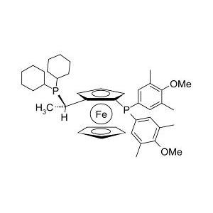 (1S)-1-[雙(4-甲氧基-3,5-二甲苯基)膦]-2-[(1S)-1-(二環(huán)己基膦)乙基]二茂鐵(符合 CAS 標準)