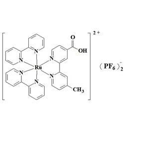 双（2,2’-联吡啶）-4’-甲基-4-羧基联吡啶钌双六氟磷酸盐