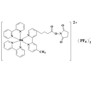 双( 2, 2‘- 联吡啶) [ 4- ( 4- 甲基- 4‘- 正丁酸)-2, 2‘- 联吡啶] 钌( II ) N-羟基琥珀酰亚胺酯双六氟磷酸盐
