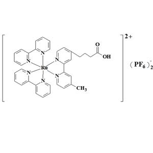 双( 2, 2‘- 联吡啶) [ 4- ( 4- 甲基- 4‘- 正丁酸)-2, 2‘- 联吡啶] 钌( II ) 双六氟磷酸盐