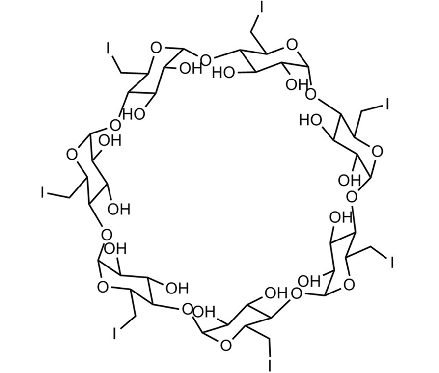 Hexakis-(6-iodo-6-deoxy)-α-cyclodextrin,Hexakis-(6-iodo-6-deoxy)-alpha-cyclodextrin
