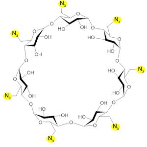Heptakis-(6-azido-6-deoxy)-β-cyclodextrin