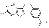 4-[2-(2-氨基-4,7-二氢-4-氧代-3H-吡咯并[2,3]嘧啶-5-基)乙基]苯甲酸,4-(2-(2-amino-4-oxo-4,7-dihydro-3H-pyrrolo[2,3-d]pyrimidin-5-yl)ethyl)benzoic acid