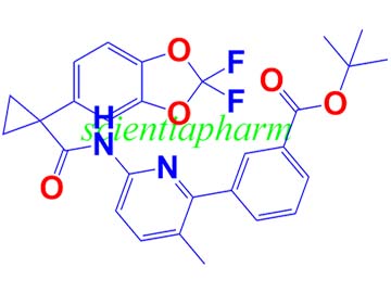 VX-809 N-1,Benzoic acid, 3-[6-[[[1-(2,2-difluoro-1,3-benzodioxol-5-yl)cyclopropyl]carbonyl]aMino]-3-Methyl-2-pyridinyl]-, 1,1-diMethylethyl ester