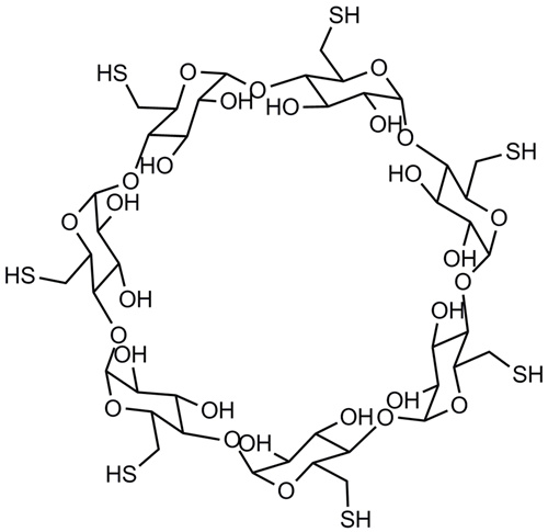 全巯基阿尔法环糊精,Hexakis-(6-Mercapto-6-deoxy)-α-Cyclodextrin