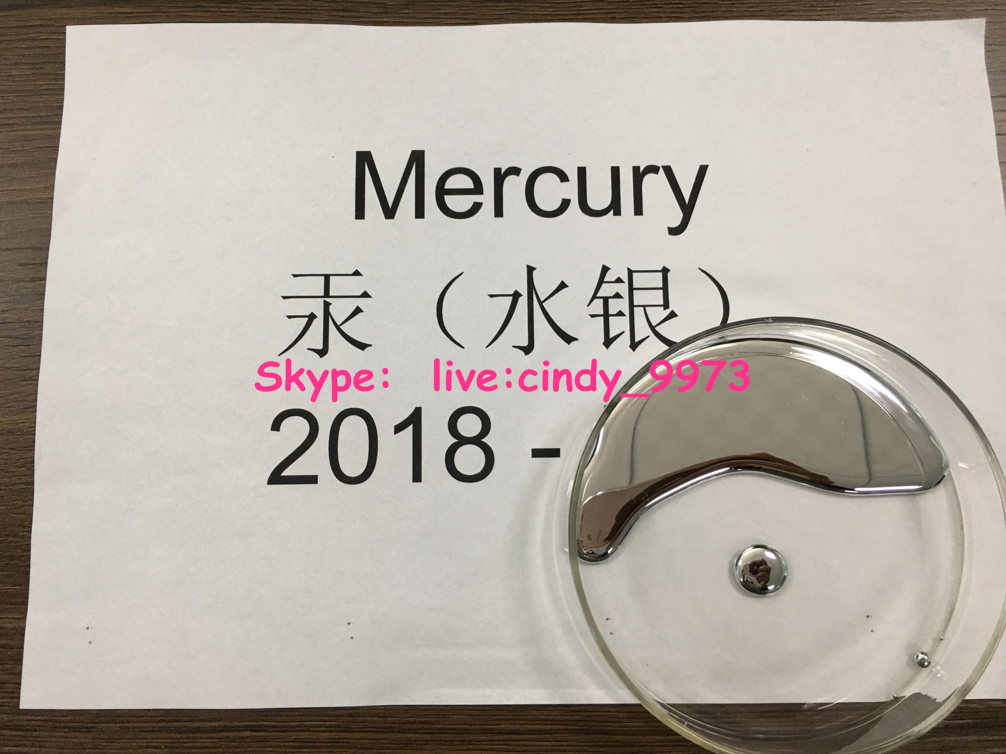 Mercury 99.999% CAS No.7439-97-6 Quicksilver Hydrargyrum mercury Mercury Skype: live:cindy_9973,Mercury 99.999% CAS No.7439-97-6 Quicksilver Hydrargyrum mercury Mercury Skype: live:cindy_9973