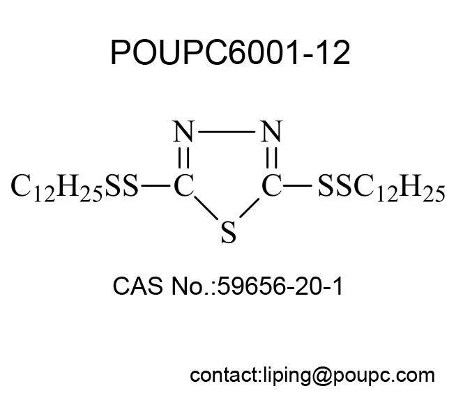 POUPC 6001-12 二(叔十二烷基二硫代)-1,3,4-噻二唑 DMTD衍生物 润滑油脂金属减活抗氧抗磨添加剂,2,5-Bis(tert-dodecyldisulfanyl)-1,3,4-thiadiazole