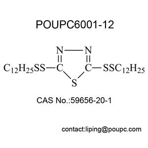 POUPC 6001-12 二(叔十二烷基二硫代)-1,3,4-噻二唑 DMTD衍生物 润滑油脂金属减活抗氧抗磨添加剂,2,5-Bis(tert-dodecyldisulfanyl)-1,3,4-thiadiazole