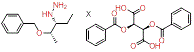 [S-(R',R')]-2,3-双(苯甲酰氧基)丁二酸和 [S-(R',R')]-[1-乙基-2-(苯基甲氧基)丙基]肼的化合,[S-(R',R')]-2,3-Bis(benzoyloxy)butanedioic acid compd. with [S-(R',R')]-[1-ethyl-2-(phenylmethoxy)propyl]hydrazine