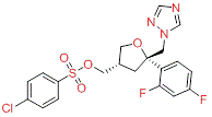 (3S-顺式)-4-氯苯磺酸[5-(2,4-二氟苯基)四氢-5-(1H-1,2,4-三唑-1-基甲基)-3-呋喃基]甲基酯,(3S-cis)-4-Chlorobenzenesulfonic acid [5-(2,4-difluorophenyl)tetrahydro-5-(1H-1,2,4-triazol-1-ylmethyl)-3-furanyl]methyl ester