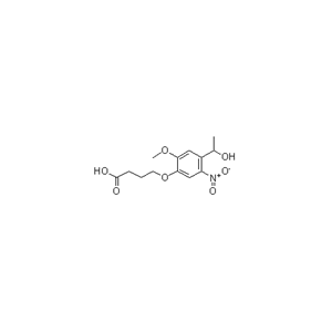 4-[4-(1-羟乙基)-2-甲氧基-5-硝基苯氧基]丁酸,4-[4-(1-Hydroxyethyl)-2-Methoxy-5-nitrophenoxy]butanoic Acid