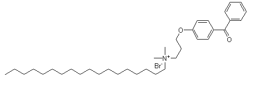 N-(3-(4-Benzoylphenoxy)propyl)-N,N-dimethyloctadecan-1-ammonium bromide,N-(3-(4-Benzoylphenoxy)propyl)-N,N-dimethyloctadecan-1-ammonium bromide