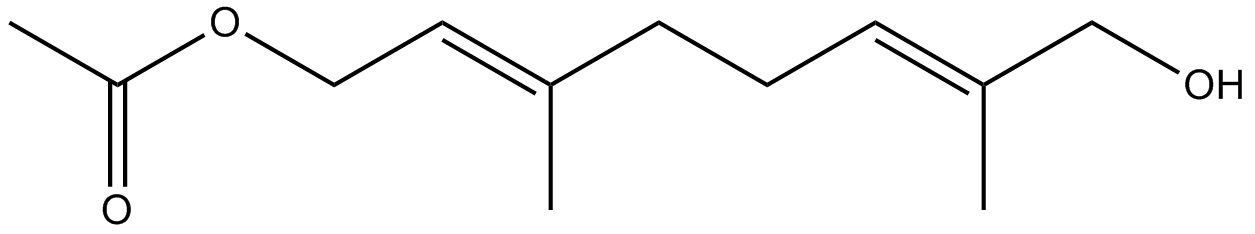 (E,E)-8-acetoxy-2,6-dimethyl-2,6-octadien-1-ol,(E,E)-8-acetoxy-2,6-dimethyl-2,6-octadien-1-ol