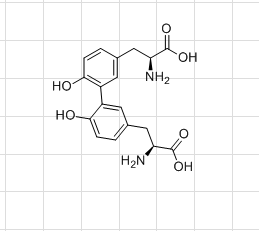 (2S,2'S)-3,3'-(6,6'-dihydroxy-[1,1'-biphenyl]-3,3'-diyl)bis(2-aminopropanoic acid),(2S,2'S)-3,3'-(6,6'-dihydroxy-[1,1'-biphenyl]-3,3'-diyl)bis(2-aminopropanoic acid)