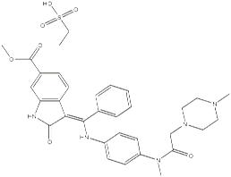 尼达尼布乙磺酸盐,Nintedanib Ethanesulfonate Salt