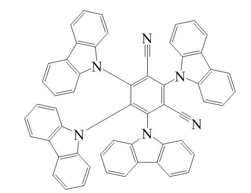 1,2,3,5‐tetrakis(carbazol‐9‐yl)‐4,6‐dicyanobenzene