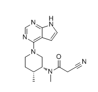托法替尼杂质RR,2-cyano-N-methyl-N-((3R,4R)-4-methyl-1-(7Hpyrrolo[2,3-d]pyrimidin-4-yl)piperidin-3- yl)acetamide