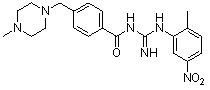 依马替尼-int F,N-(N-(2-methyl-5-nitrophenyl)carbamimidoyl)-4-((4-methylpiperazin-1-yl)methyl)benzamide