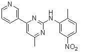 依马替尼-杂质P,4-methyl-N-(2-methyl-5-nitrophenyl)-6-(pyridin-3-yl)pyrimidin-2-amine