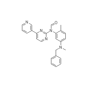 依马替尼-杂质,N-(5-(benzyl(methyl)amino)-2-methylphenyl)-N-(4-(pyridin-3-yl)pyrimidin-2-yl)formamide