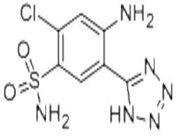 5-(2-氨基-4-氯-5-苯磺酰胺)-1H-四唑,2-chloro-5-(1H-tetrazol-5-yl)sulphanilamide