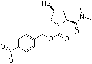 (2S,4S)-2-(二甲基氨基甲酰)-4-巯基-1-(对硝基苄氧基甲酰)-1-吡咯烷,Side chain for meropenem