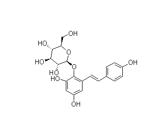 二苯乙烯苷,2,3,5,4-tetrahydroxyl diphenylethylene-2-o-glucoside