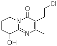 3-(2-氯乙基)-6,7,8,9-四氢-9-羟基-2-甲基-4H-吡啶并[1,2-a]嘧啶-4-酮,3-(2-Chloroethyl)-6,7,8,9-tetrahydro-9-hydroxy-2-methyl-4H-pyrido[1,2-a]pyrimidin-4-one