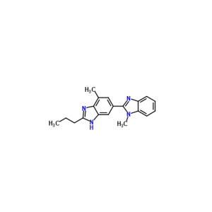 双咪唑,2-n-Propyl-4-methyl-6-(1-methylbenzimidazole-2-yl)benzimidazole