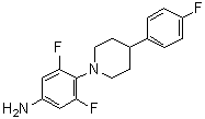 3,5-二氟-4-[4-(4-氟苯基)哌啶-1-基]苯胺,3,5-Difluoro-4-[4-(4-fluorophenyl)piperidin-1-yl]aniline