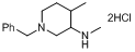 racemic 1-Benzyl-N,4-dimethylpiperidin-3-amine dihydrochloride,racemic 1-Benzyl-N,4-dimethylpiperidin-3-amine dihydrochloride