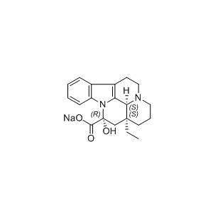 长春西汀杂质17,sodium (41S,12R,13aS)-13a-ethyl-12-hydroxy-2,3,41,5,6,12, 13,13a-octahydro-1H-indolo[3,2,1-de]pyrido[3,2,1-ij][1,5] naphthyridine-12-carboxylate