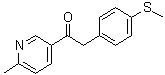 1-(6-甲基-3-吡啶)-2-[4-(甲巯基)苯基]-乙酮,1-(6-Methylpyridin-3-yl)-2-(4-(Methylthio)phenyl)ethanone