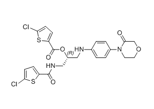 利伐沙班雜質(zhì)28,(R)-1-(5-chlorothiophene-2-carboxamido)-3-((4-(3-oxomorpholino) phenyl)amino)propan-2-yl 5-chlorothiophene-2-carboxylate