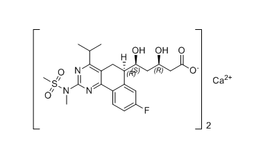 瑞舒伐他汀钙杂质12,(3R,5S)-5-((R)-8-fluoro-4-isopropyl-2-(N-methylmethylsulfonam ido)-5,6-dihydrobenzo[h]quinazolin-6-yl)-3,5-dihydroxypentanoate calcium(II)