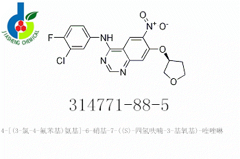 4-[(3-氯-4-氟苯基)氨基]-6-硝基-7-((S)-四氫呋喃-3-基氧基)-喹唑啉,4-QuinazolinaMine, N-(3-chloro-4-fluorophenyl)-6-nitro-7-[[(3S)-tetrahydro-3-furanyl]oxy]-