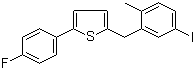 2-(4-氟苯基)-5-[(5-碘-2-甲基苯基)甲基]噻吩,2-(4-fluorophenyl)-5-((5-iodo-2-methylphenyl)methyl)thiophene