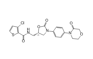 利伐沙班雜質(zhì)21,(S)-3-chloro-N-((2-oxo-3-(4-(3-oxomorpholino)phenyl)oxazo lidin-5-yl)methyl)thiophene-2-carboxamide