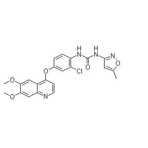 Tivozanib, AV951,N-[2-Chloro-4-[(6,7-dimethoxy-4-quinolyl)oxy]phenyl]-N