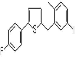 2-(4-氟苯基)-5-[(5-碘-2-甲基苯基)甲基]噻吩,2-(4-fluorophenyl)-5-((5-iodo-2-methylphenyl)methyl)thiophene
