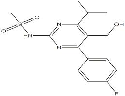 5-Hydroxyde((3R,5R)-3,5-dihydroxyhexanoate) Rosuvastatin/N-(4-(4-Fluorophenyl)-5-(hydroxymethyl)-6-isopropylpyrimidin-2-yl)methanesulfonamide