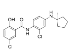 5-Chloro-N-(2-chloro-4-((1-methylcyclopentyl)amino)phenyl)-2-hydroxybenzamide