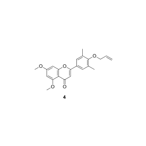 2-(4-(Allyloxy)-3,5-dimethylphenyl)-5,7-dimethoxy-4H-chromen-4-one,2-(4-(Allyloxy)-3,5-dimethylphenyl)-5,7-dimethoxy-4H-chromen-4-one