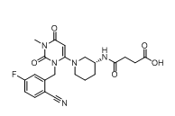 曲格列汀杂质11,(R)-4-((1-(3-(2-cyano-5-fluorobenzyl)-1-methyl-2,6-dioxo- 1,2,3,6-tetrahydropyrimidin-4-yl)piperidin-3-yl)amino)-4- oxobutanoic acid