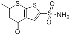 6-甲基-4-氧-5,6-二氢-4H-噻吩并[2,3-b]噻喃-2-磺酰胺,6-Methyl-4-oxo-5,6-dihydro-4H-thieno[2,3-b]thiopyran-2-sulfonamide