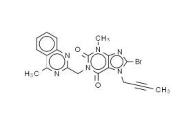 8-溴-7-(2-丁炔)-3-甲基-1-((4-甲基喹唑啉-2-基)甲基)-黄嘌呤,8-Bromo-7-but-2-ynyl-3-methyl-1-(4-methyl-quinazolin-2-ylmethyl)-3,7-dihydro-purine-2,6-dion