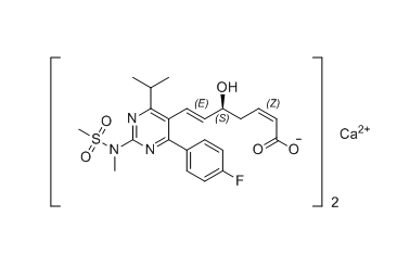 瑞舒伐他汀钙杂质09,((S,2Z,6E)-7-(4-(4-fluorophenyl)-6-isopropyl-2-(N-methylmethyl sulfonamido)pyrimidin-5-yl)-5-hydroxyhepta-2,6-dienoate) calcium(II)