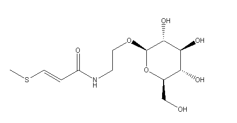 榼藤酰胺A-β-D-吡喃葡萄糖苷,(2E)-N-[2-(beta-D-Glucopyranosyloxy)ethyl]-3-(methylthio)-2-propenamide