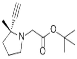 (2R)-2-乙炔-2-甲基-1-吡咯烷乙酸 1,1-二甲基乙酯,(2R)-2-ethynyl-2-methyl-1-pyrrolidineacetic acid 1,1-dimethylethyl ester